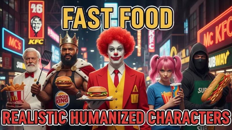 Fast food markaları insan olarak